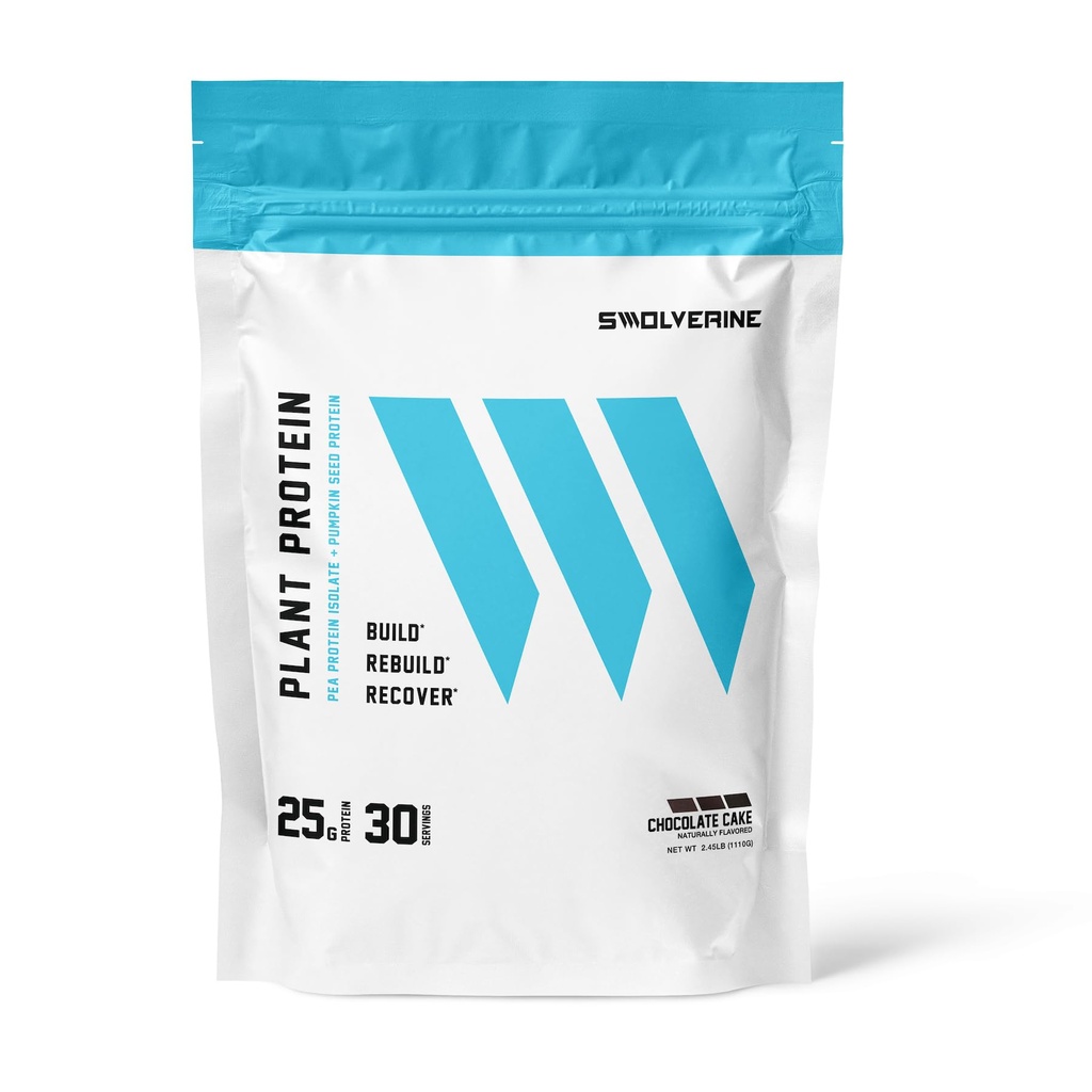 Sulverin Plante Protein | 100% Vegansk, Plantebasert Protein pulver, Era Protein Isolat, Pumpkin Seed Protein, 22G Protein, 30 Serverer Sjokolade Cake Flavor (Chokolate Cake)