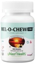Maxi Health Melatonin 1 mg Chewable - søvnhjelp Melatonin for å oppmuntre til naturlig søvn - ikke-habit Forming Supplement med Enzymax for rask aksjon støtte Kosher (100 enheter)