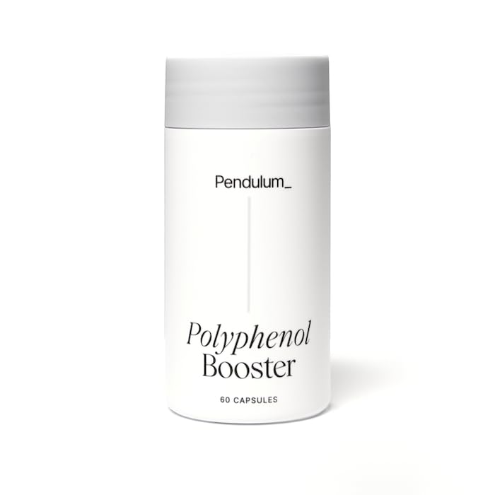 Pendulum polyfenol booster, antioksidant fra Superfoods, beneficiale planteforbindelser for god helse, hjelper Boost Akkermansia Mucinifile for menn og kvinner (60 kapsler, 1-Pack)