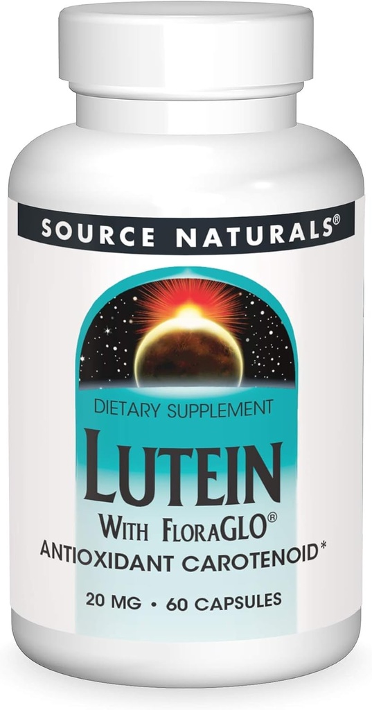Kilde Naturals Lutein med Floraglo 20 mg antioksidant karotenoid - 60 kapsler