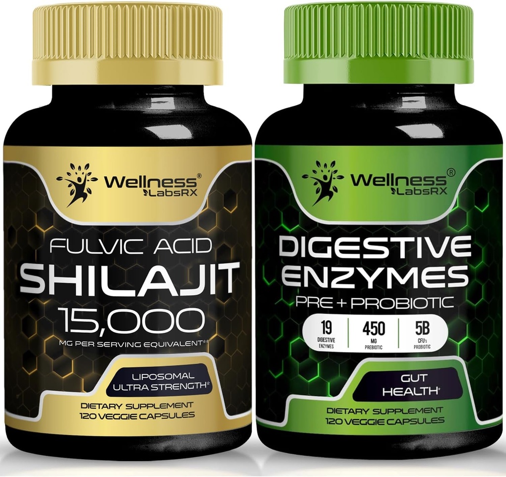 WELLNESS LABSRX Digestive Enzymes Kapsler ® Shilajit Kapsler