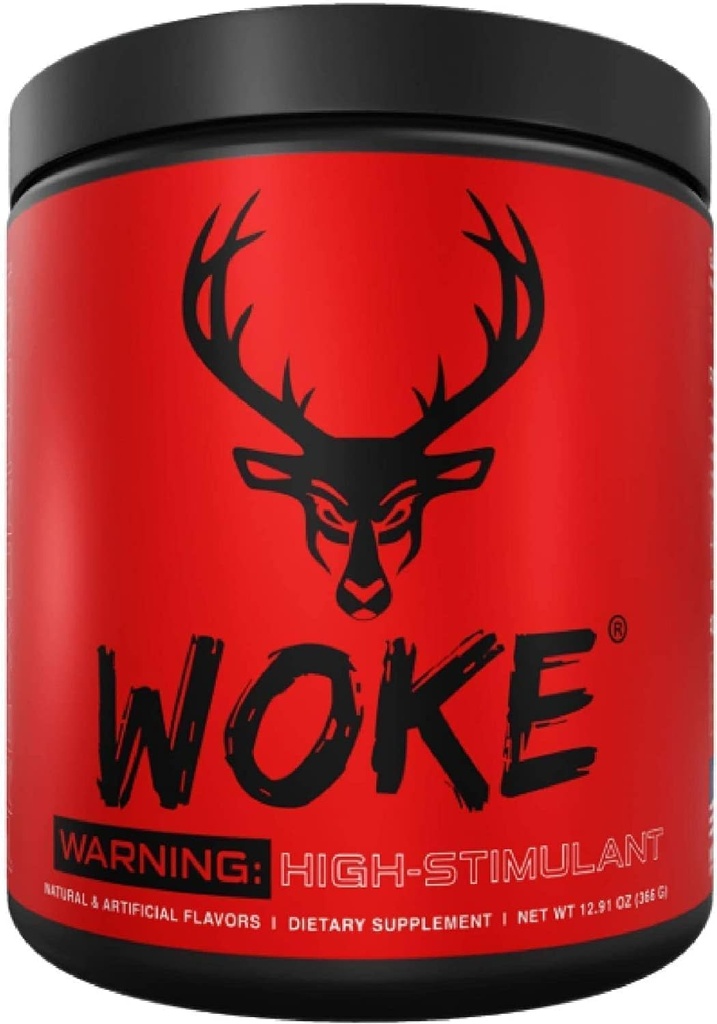 Bucked Up - Vokse - høy STIM Pre Workout - Beste Tasting - Focus Nootropic, Pump, styrke, 30 Services (Blue Raspberry)