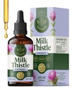 HERBAMAMA Milk Thistle Supplement for Liver Detox – Liver Support Supplement – Inneholder Silymarin – Vegan, ikke-GMO, alkohol og sukker-fri, 56-dagers forsyning