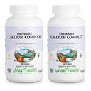 Maxi Helse Chewable Kalsium Complex – Vanilla Flavor Vitamin D3 og Magnesium Chewables å hjelpe støtte bein – Kosher Magnesium og Kalsium Supplement for kvinner og menn (180 greve, pakke med 2)