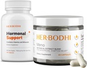 Meno & Hormonal Support Supplements - Menopause Hormonal Balance for kvinner (60 Caps) & Hormon Balance Supplement for kvinner, PMS Støtte Supplement (60 Caps), 2 Elementer