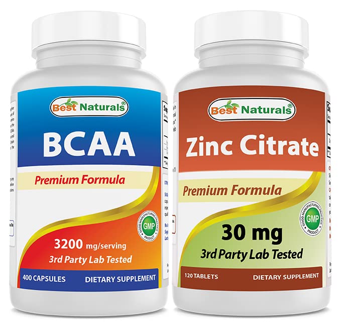 Beste Naturals BCAA 3200mg & Sink Citrat 30 mg