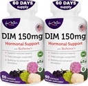 Kvinners DIM kompleks 150mg - Bioperine estrogen Balancing piller for Menopause & Hot Flashes Relief støtte Hormonal Acne Kraftig Supplement - 60 kapsler - laget i USA