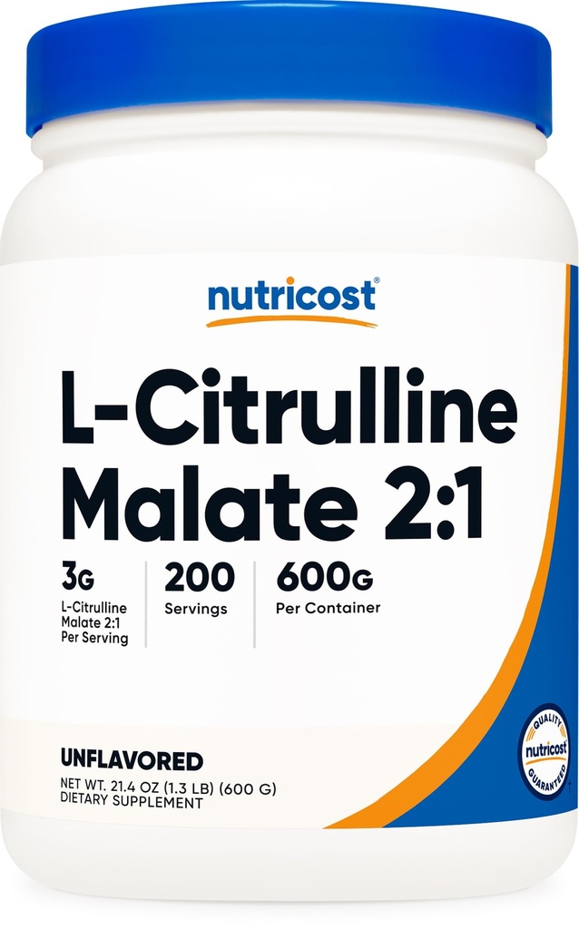 Nutricost L-Citrullin Malate (2:1) pulver (600 gram)