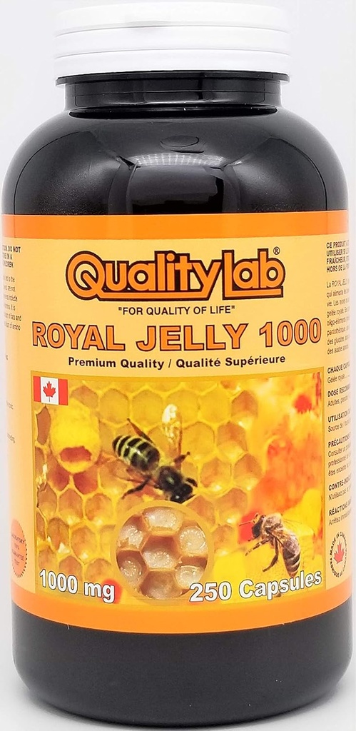 Royal Jelly 1000 mg 250 kapsler (Made i Canada)