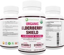 Max styrke USDA organisk svart eldrebær, svart currant ekstrakt & Echinacea | 3 i 1 Naturlig immun støtte og vitamin C | sukkerfri, vegansk-vennlig | Homeopatisk remedi | 60 greve