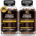 EFFECTIVE NUTRA ren Shilajit kapsler for menn og kvinner - ren Himalayan Shilajit for menn og kvinner - høy i spormineraler og fulvsyre - 10000mg autentisk Shilajit ekstrakt per servering (120 greve)
