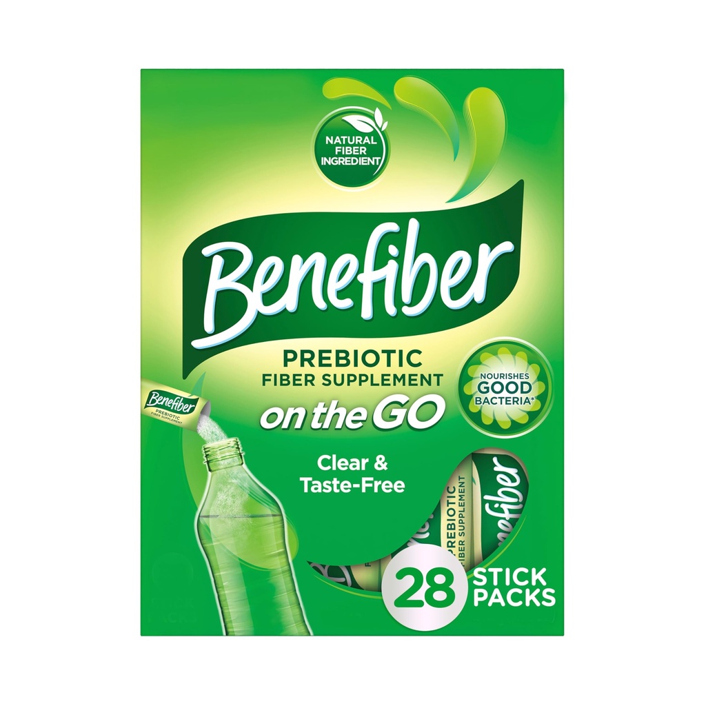 Benefiber på Go Prebiotic Fiber Supplement pulver for Digestive Helse, Daglig Fiber pulver, Unflavored pulver Stick pakker - 28 Sticks (3,92 Ounces)