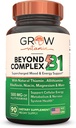 vekst vitamin Beyond B1 Complex - allithiamin naturlig vitamin B1 Supplement med essensielle B-vitaminer, Thiamin, Niacin, Biotin, Magnesium og mer - støtter energi, Mood & Nervesystem - 90 Kapsler