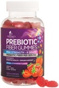 Fiber Gummies for voksne, Daglig 4g Gummy Fiber Supplement, Prebiotisk Gummy Digestive Helse Støtte - Plant Basert Soluble Fiber Chews, Prebiotika støtter regularitet og Digestion Non-GMO - 120 Gummies