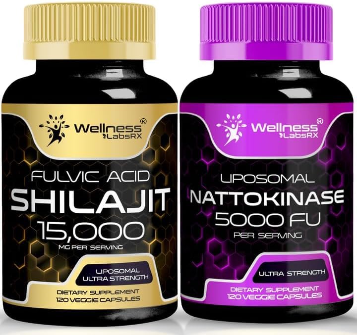 Nattokinase Supplement Kapsler - 5000 FU - Enzymer fra ren japansk Natto Extract