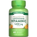 Naturens sannhet Liposomal Vitamin C | 1650mg | 60 Softgels | Ikke-GMO & Glutenfri Supplement