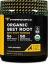 Primaforce Organic Beet Root Powder (250g) Unflavored - Naturlig kilde til antioksidanter og næringsstoffer