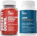Dr. Tobias Liver 21 Day Cleanse og Apple Cider Vinegar Gummies - Støtter Digestiv Helse og Liver Detox, Vegan, Ikke-GMO