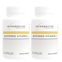 Integrative terapeutiske midler Buffered vitamin C - Antioksidant støtte Supplement for sunn hud og bindemidler* - Vegan & Glutenfri - 60 kapsler (2 pakke)