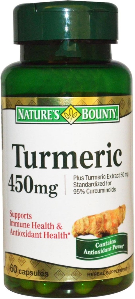 Naturens Bounty Turmeric Capsules 60 kapsler (pakke med 2)