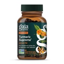 Gaia Herbs Turmeric Supreme Discomfort P.M. - Hjelper til å gi natten komfort å støtte mer hvilelig søvn - med tumeric Curcumin, Kava, Valerian, Feverfew - 60 flytende fyto-kapsler(30-dagers forsyning)