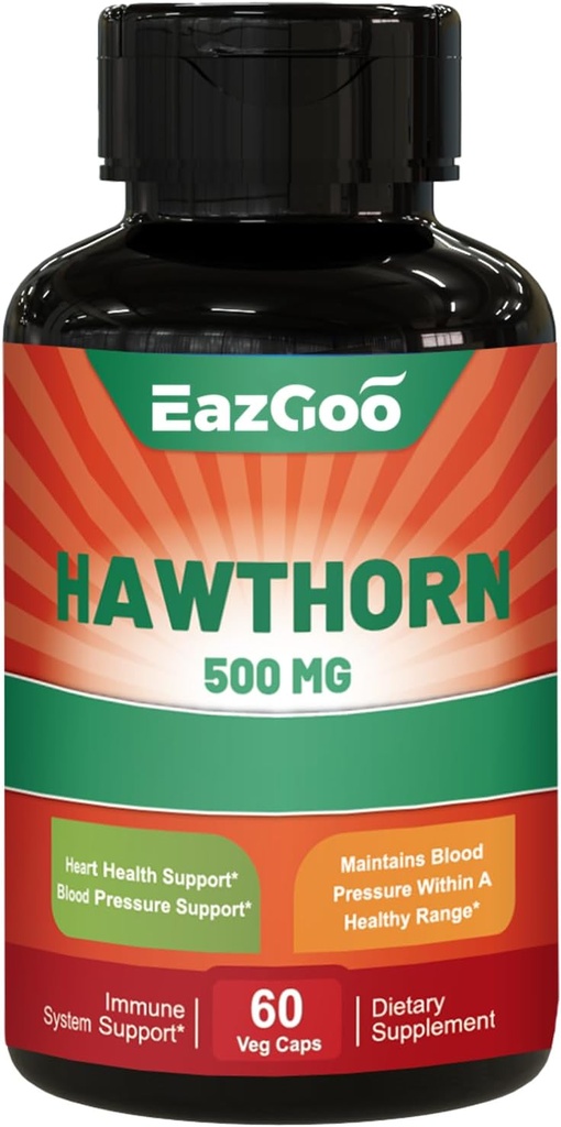 Hawthorn Berry Capsules-antioksidant, Circulation Support-Hawthorne Supplement- 60 Capsule Vegan, Ikke-GMO