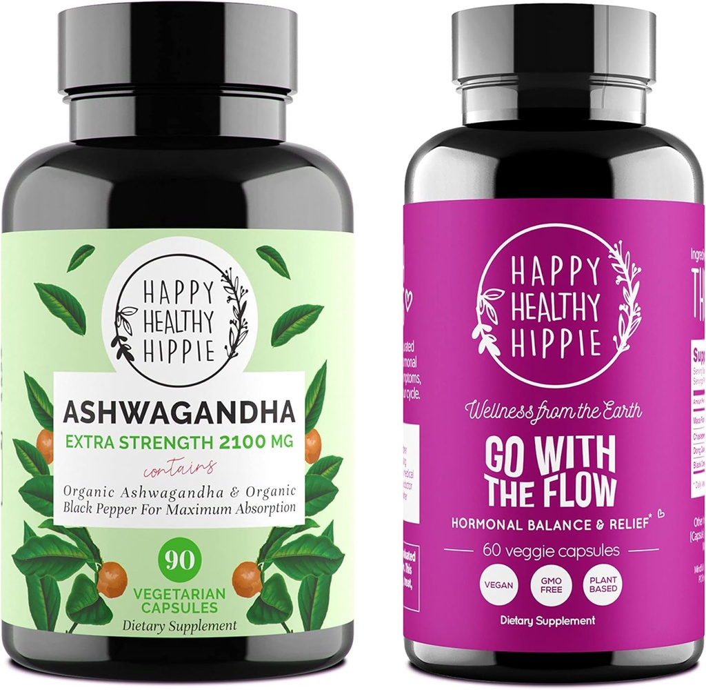 Glad sunn Hippie Gå med Flow Bundle (2pk) - Gå med Flow & Ashwagandha