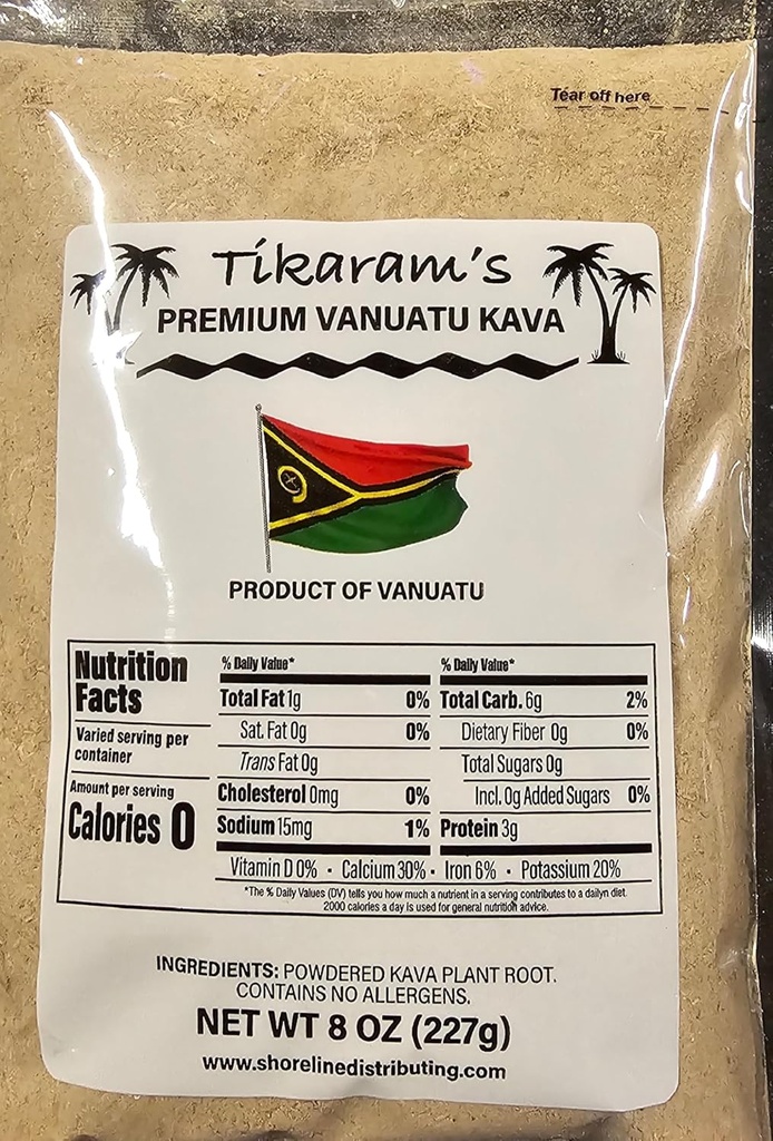 Kava Kava - Premium Vanuatu Kava 1/2 pund (8oz) - Fiji marked engros