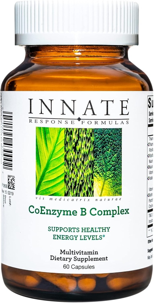 INNATE Response Formler, CoEnzyme B Complex, Multivitamin for Cellular Energy Support, 60 kapsler (60 Serveringer)
