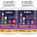 NuBest Bundle Tall 10 + 60 Kapsler Tall Kids 60 Chewable Tabletter | Høydevekst støtte for barn og tenåringer | Kalsium, vitaminer D3 K2, kollagen og urter