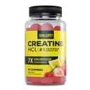 CON-CRET Creatine HCl Gummies for menn og kvinner | Muskel, Kognitiv, Cellular Energy Support | Ingen Bloating eller Cramps | USA laget | Berry Zing (60 greve)