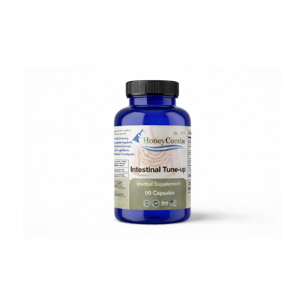 HoneyCombs Intestinal Tune-Up – Herbal Bowel Detox og Natural Acceleration Relief – voksne Herbal Laxatives, Pensum Relief, Intestinal Cleanse & Colon Cleanser, 90 Kapsler