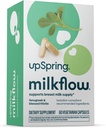 UpSpring Milkflow Lactation Supplement for melkeforsyning Økning, amming kosttilskudd med Fenugreek & Velsignet Thistle, ikke-GMO, Lactation Support 60 Vegan Kapsler