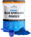 Lone Star Botanicals Organic Blue Spirulina Powder - 100% ren blå-grønn Algae, ingen fiskig lukt, vegansk supermat for smoothies & Drinks, ikke GMO, Glutenfri, Vegansk