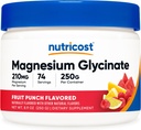 Nutricost Magnesium Glycinate pulver (Fruit Punch, 250 gram)