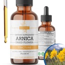 Arnica flytende ekstrakt – alkoholfri, vegansk, støtter muskelgjenvinning og felles komfort, raskabsorberende tinktur, laget i USA – 2 Fl Oz