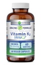 Amazing Formula K2 Menaq7 MK7 Supplement | 100 Mcg | Veggie Kapsler | Ikke-GMO | Glutenfri | Laget i USA (1 Pack, 60 Count)