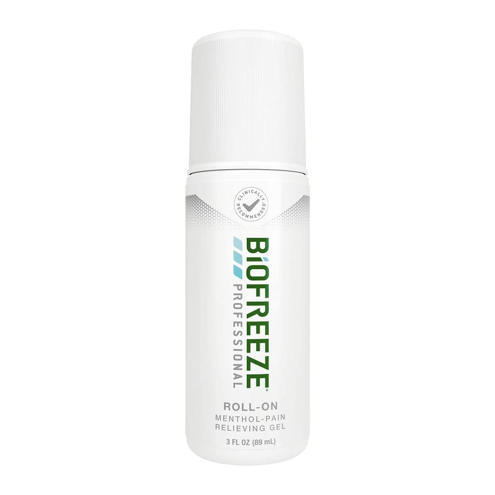 Biofryse Profesjonell smertelindring Roll on, Knøye og nedre rygg smertelindring, ledsmerter lempelse, hals smertelindring, kuling ledd smertelindring, Roll-On Menthol Gel 3 Fl Oz