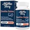 2300 MG Zeolite Detox Capsules - Aktivert Charcoal & Bentonite Clay, meget absorberbar Full Kropp, Lever & Gut Cleanse, Zeolite Clinoptilolite(90 Kapsler)