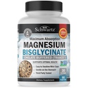 Magnesium Bisglycinate 100% Chelat No-Laxative Effect - Maksimal absorpsjon og biotilgjengelighet, full reacted & Buffered - Sunn Energy Muscle Bone & Joint Support - Ikke-GMO Project Verifisert - 90 ct