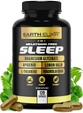 Jord Elixir 4-i-1 søvnhjelp (120 Caps) m/Apigenin 50 mg, magnesiumglycinat 200 mg, L Theanine 200 mg & Valerian Root for søvnhjelp 300 mg | Apigenin Supplement for søvn | Sovepiller