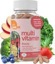 Zahler Multivitamin Beauty, Daily Multivitamin +Skin hår og negler støtte, for kvinner og menn med jern, sertifiserte Kosher, 60 kapsler