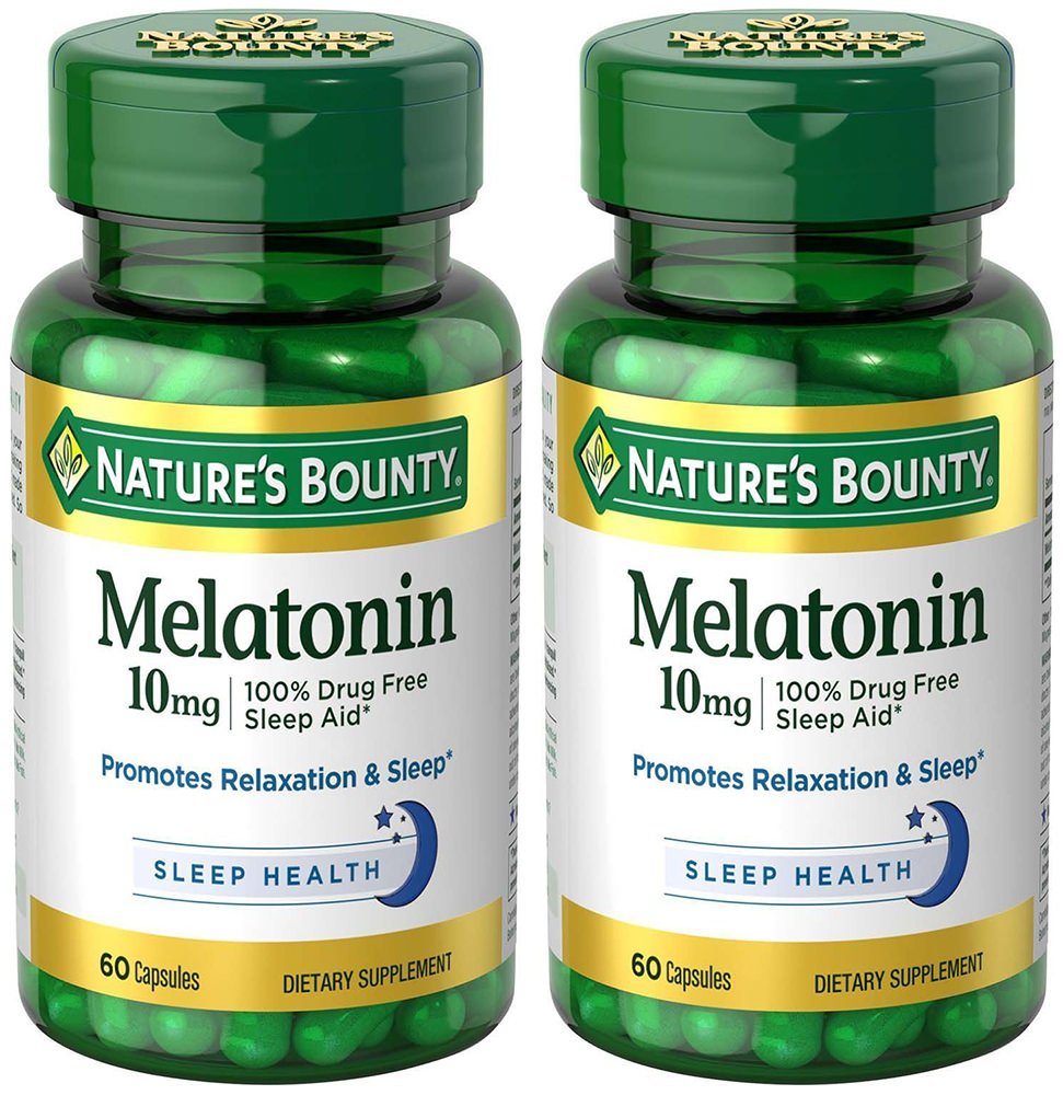 Melatonin 10 mg, 2 flasker (60 greve)