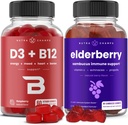 NutraChamps Vitamin B12 Gummies og eldrebær Gummies Bundle