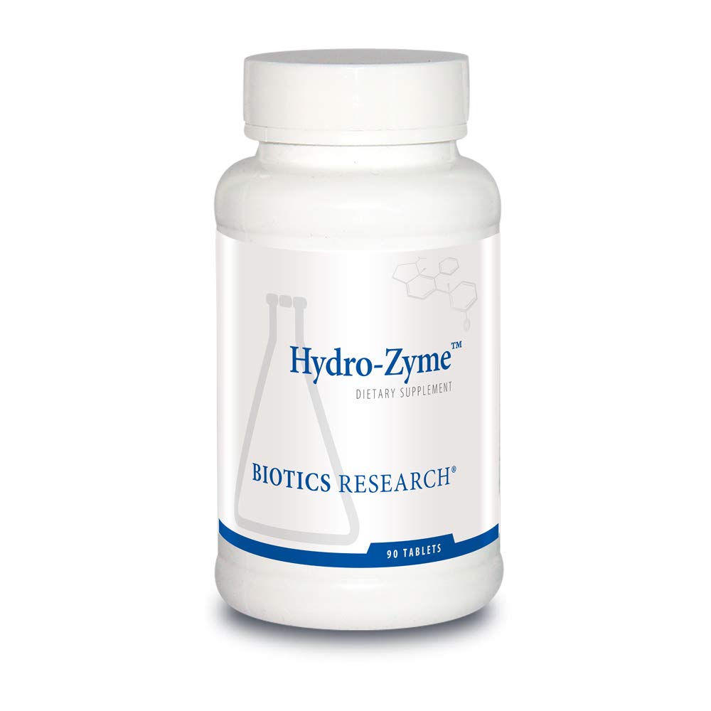 Biotikk forskning Hydro-Zyme Digestive Support, Inneholder Betain Hydrochloride, støtter sunn gass pH 90 tabletter