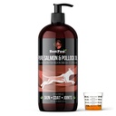 Pure Wild Alaskan lakseolje for hunder og katter Hud og Coat - Fiskeolje væske med pumpe - støtter felles funksjon, immun- og hjertehelse - Omega 3 flytende mattilskudd - Alt naturlig EPA + DHA - 32oz