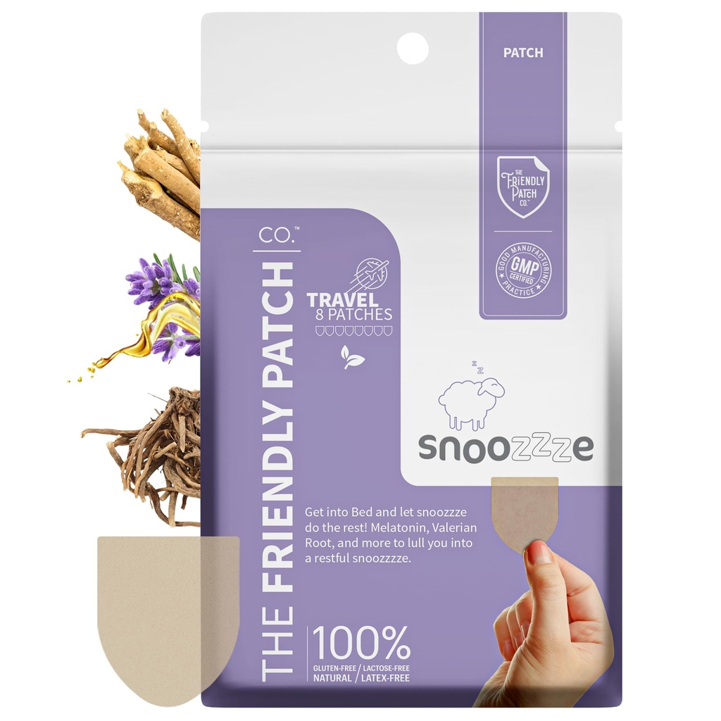 Snooze Patches, Den vennlige Patch Snooze Patch, 8 Patches, wellness reise essensielt Patch
