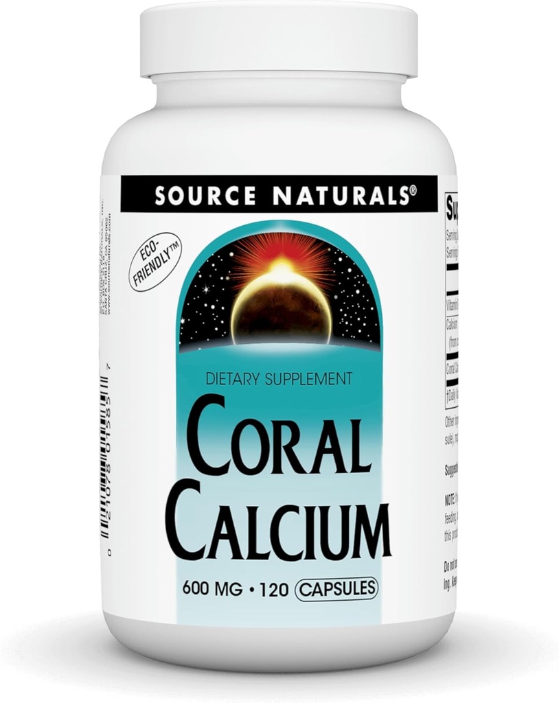 Kilde Naturals Coral Calcium - 600 mg - 120 kapsler