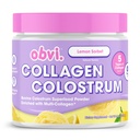 Obvi Collagen Peptide Colossrum Powder | Multi-kollagen Peptider med Grass-Fed Bovine Colossrum | Støtter Gut Helse, Immune, Hud og Hår | Glutenfri, Keto-Friendly | Lemon Sorbet, 30 Services