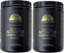 Organisk Charcoal pulver Aktivert Charcoal Natural, Vegan, Økologisk, GMO Gratis - Stor flaske 25 oz pulver - 2 pakke